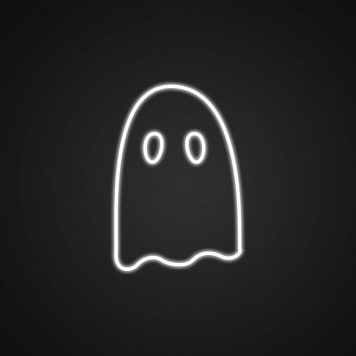 Geist Symbol LED-Neonschild für Halloween Bar