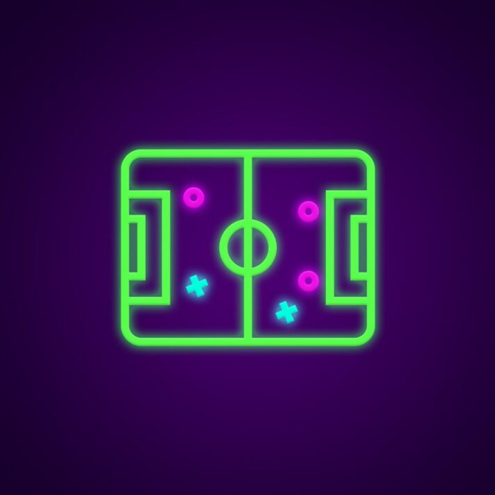 Fußballfeld LED-Neonschild Sportbar Spielzimmer