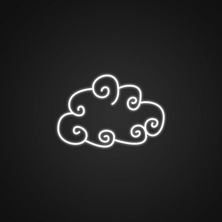 Wolke mit Wirbelmuster LED-Neonschild Wohnzimmer Kinderzimmer