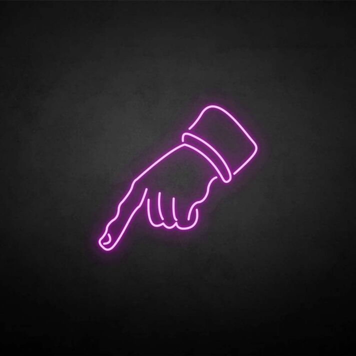 Zeigefinger Hand LED-Neonschild für Bar Club