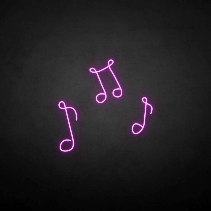 Musiknoten LED-Neonschild Wohnzimmer Musikstudio