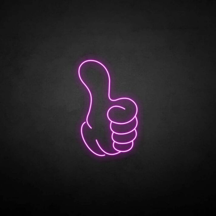 Daumen hoch Symbol LED-Neonschild für Wohnzimmer Büro