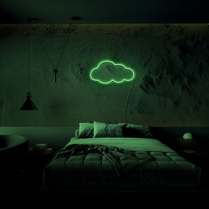 Wolke LED-Neonschild Schlafzimmer