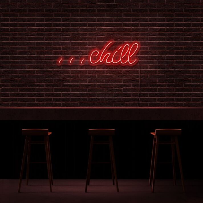 chill LED-Neonschild für Bar und Lounge