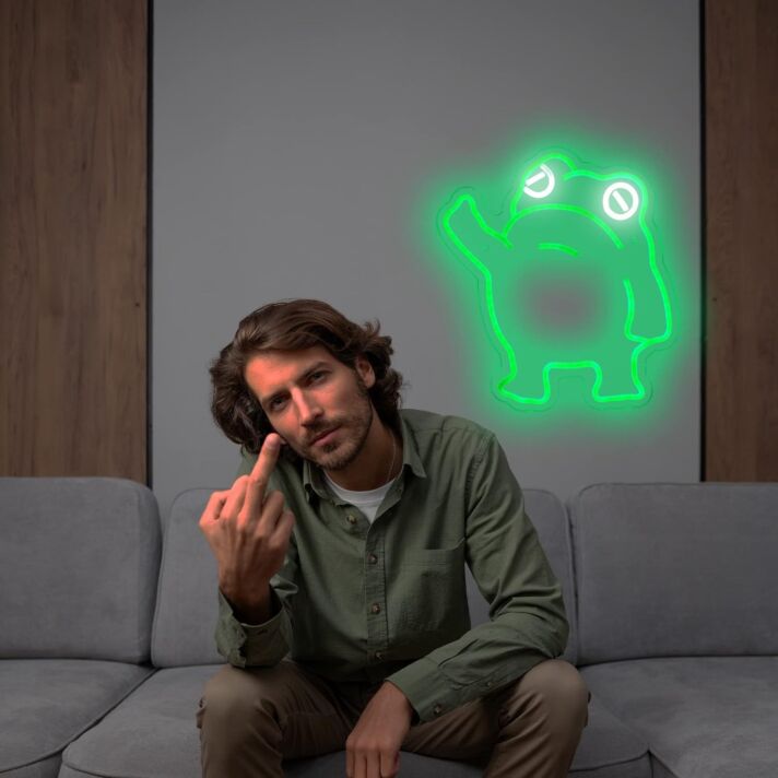 Froschfigur LED-Neonschild für Wohnzimmer und Kinderzimmer