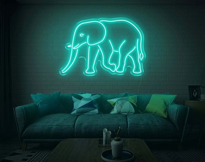 Elefant LED Neonschild für Zuhause