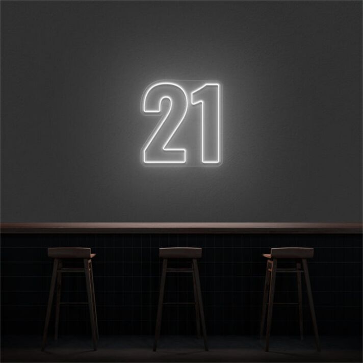 21 LED-Neonschild Bar Restaurant