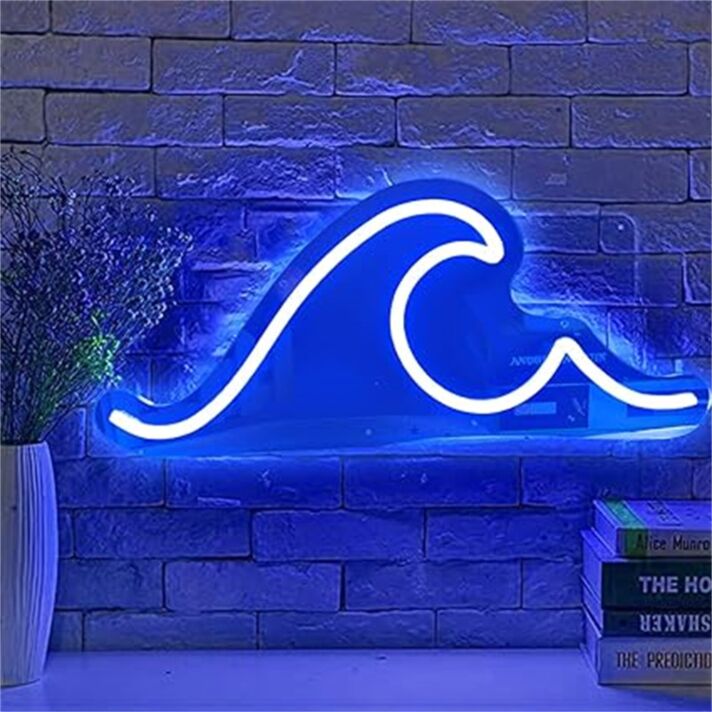 Meereswelle LED-Neonschild Wohnzimmer Bar