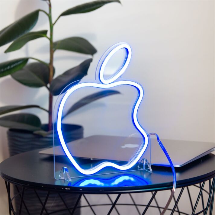 Apfel-Symbol LED-Neonschild für Büro Arbeitszimmer