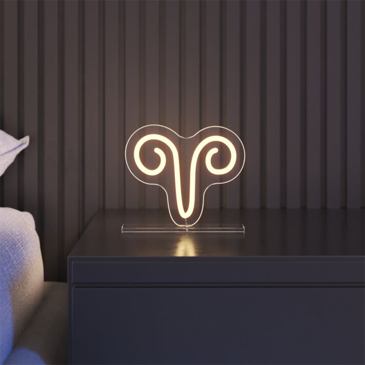 Brighten Up Your Bar, Office, or Wedding Venue with the Versatile Aries LED Neon Sign.