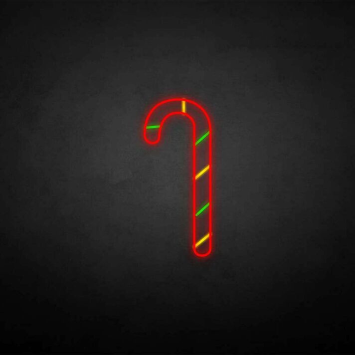 Zuckerstange LED-Neonschild Weihnachten Wohnzimmer