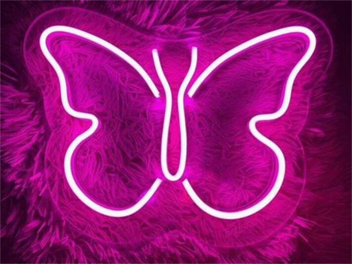 Schmetterling LED-Neonschild Wohnzimmer Schlafzimmer