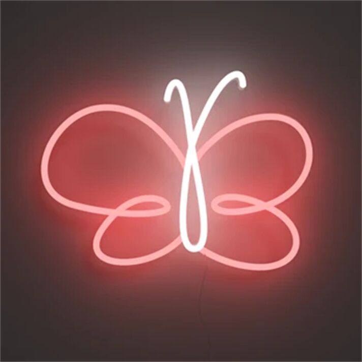Schmetterling LED-Neonschild für Wohnzimmer und Kinderzimmer