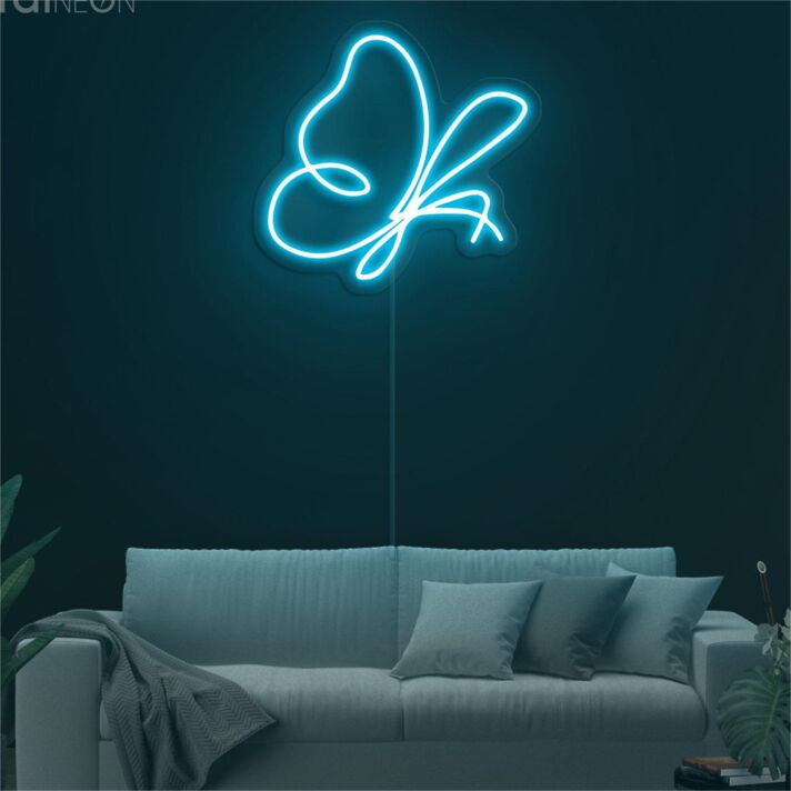 Schmetterling LED-Neonschild für Wohnzimmer Schlafzimmer