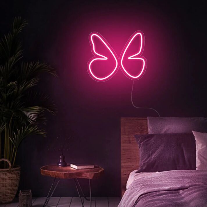 Transform Your Space: Butterfly Wall LED Decorneon Sign for Enchanting Home Decor, Vibrant Office Atmospheres, and Magical Wedding Settings