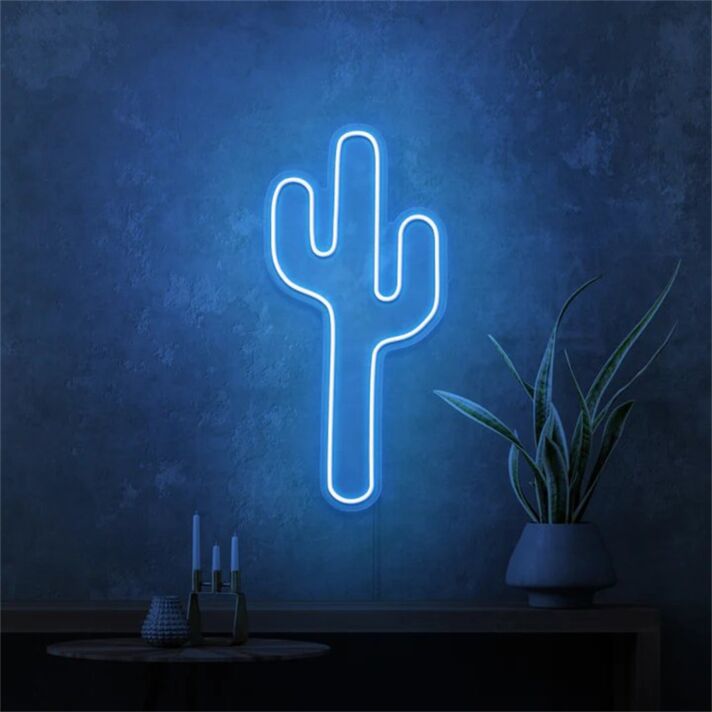 Kaktus LED-Neonschild Wohnzimmer Bar