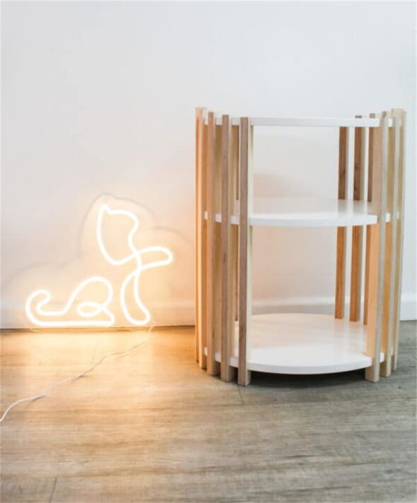 sitzende Katze LED-Neonschild für Wohnzimmer und Kinderzimmer