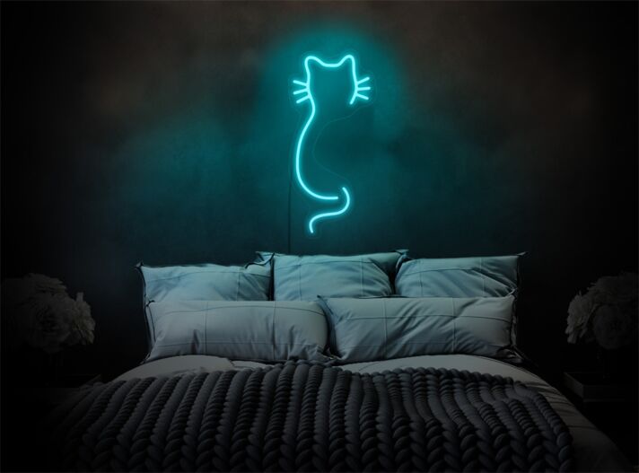 Katzen-Silhouette LED-Neonschild Schlafzimmer Wohnzimmer