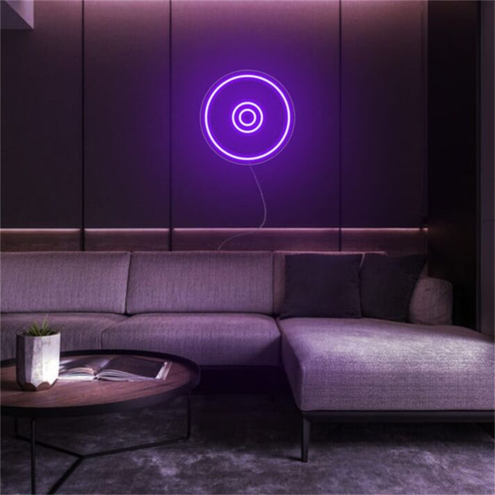 Schallplatte LED-Neonschild Wohnzimmer Lounge