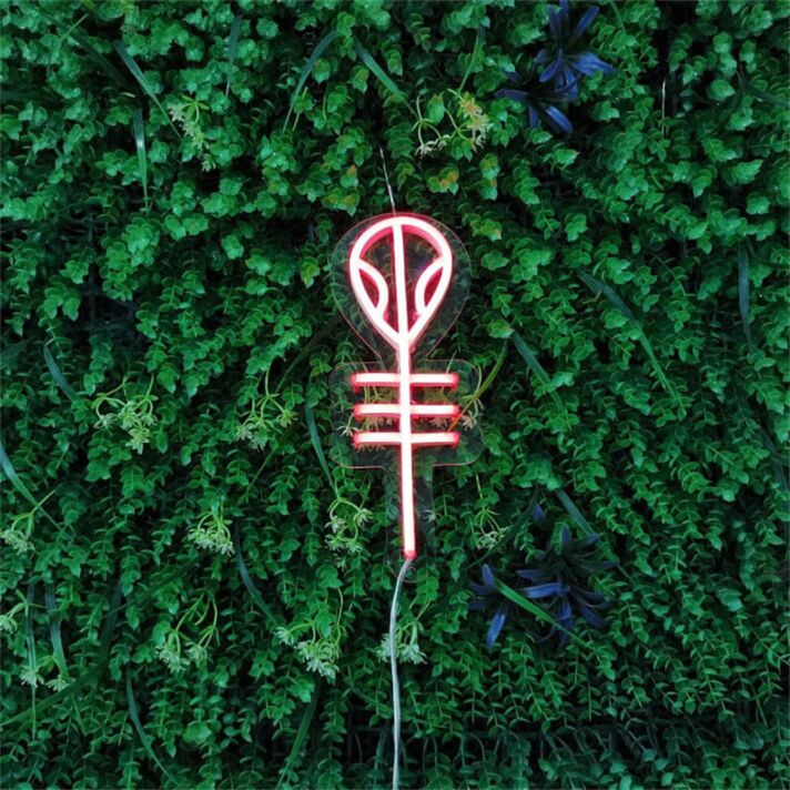 Pflanzensymbol LED-Neonschild für Cafe und Wohnzimmer