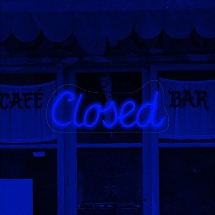 Closed LED-Neonschild für Café, Bar und Geschäft