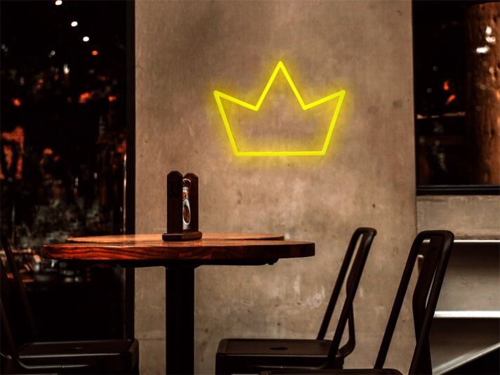 Krone LED-Neonschild für Cafe Bar