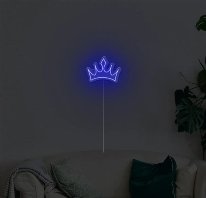 Krone LED-Neonschild für Wohnzimmer Schlafzimmer