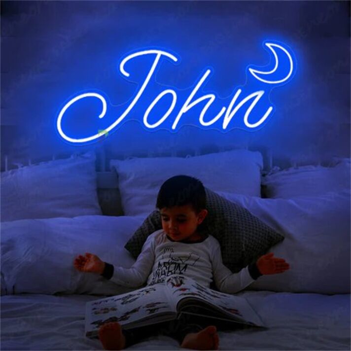 John LED-Neonschild für Kinderzimmer Schlafzimmer