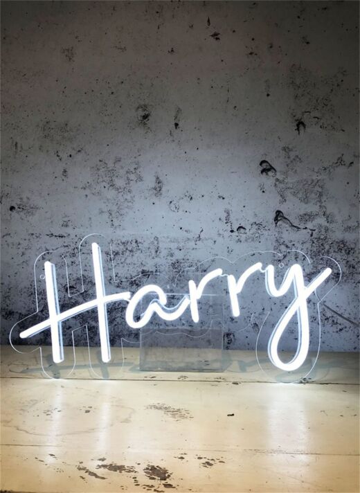 Harry LED-Neonschild Wohnzimmer Schlafzimmer