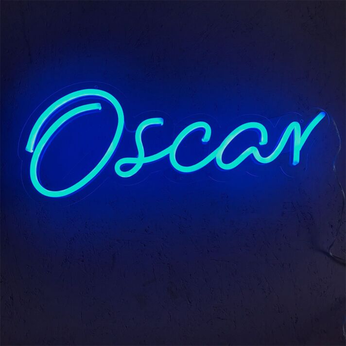 Oscar LED-Neonschild Wohnzimmer Bar