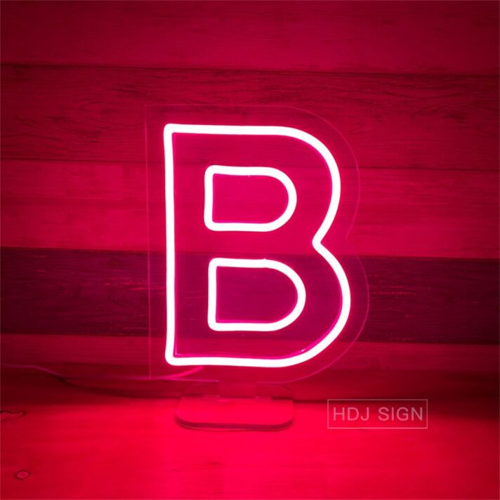 Buchstabe B LED Neonschild für Wohnzimmer und Bar