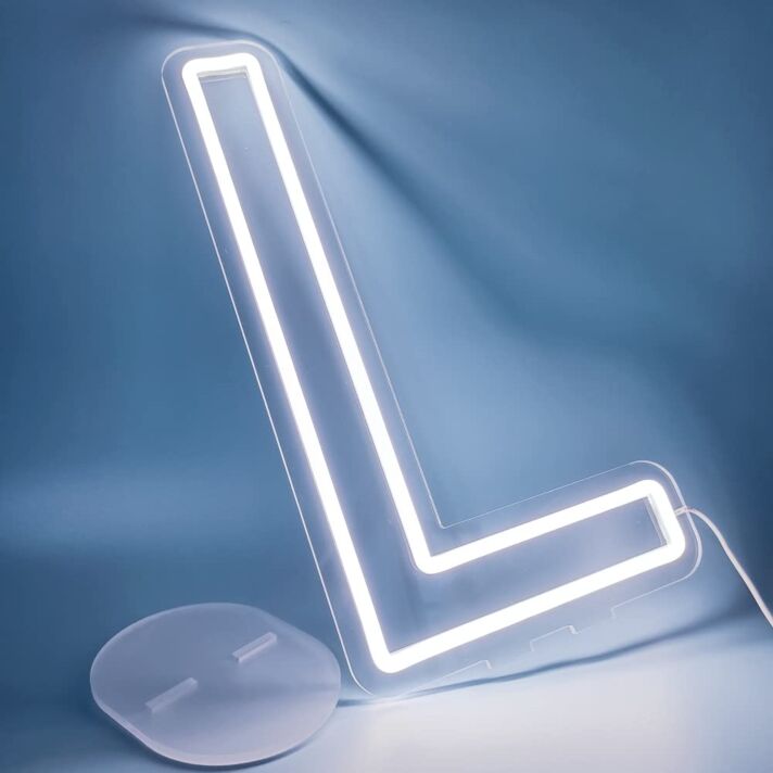 Buchstabe L LED Neonschild für Wohnzimmer und Schlafzimmer