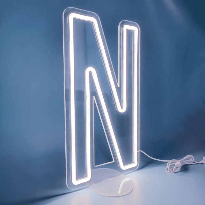 Buchstabe N LED Neonschild für Wohnzimmer und Schlafzimmer