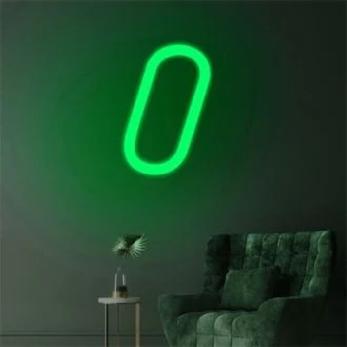 Ellipse Symbol LED-Neonschild für Wohnzimmer Büro