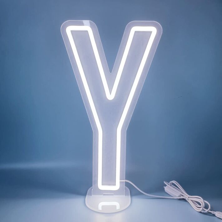 Buchstabe Y LED Neonschild für Wohnzimmer und Schlafzimmer