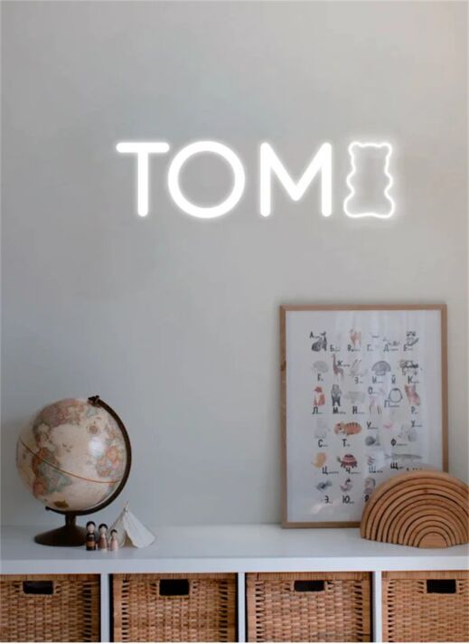 TOMI LED-Neonschild Kinderzimmer Wohnzimmer
