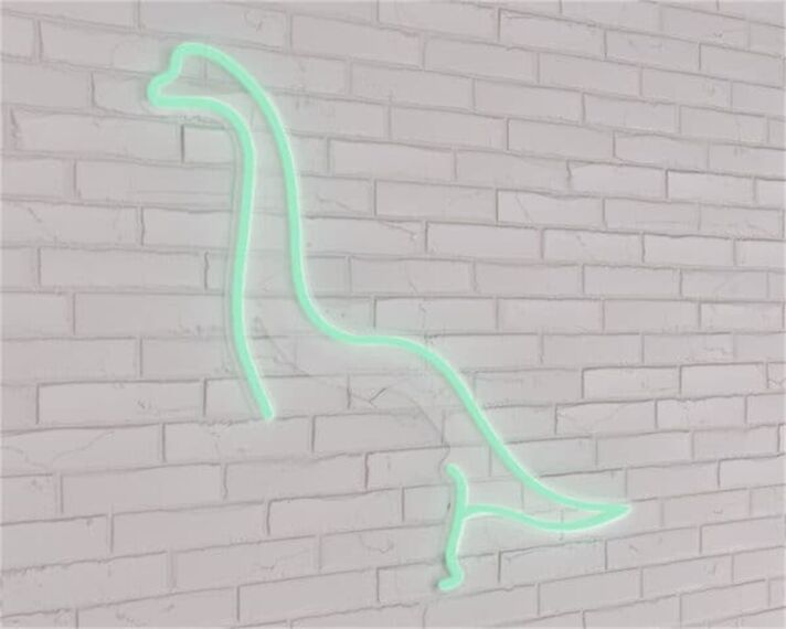 Dinosaurier Silhouette LED-Neonschild Kinderzimmer Wohnzimmer