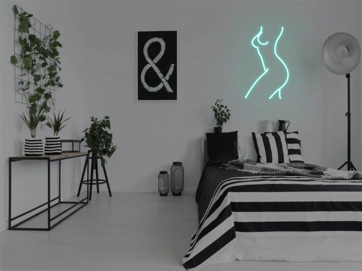 Frauenkörper Silhouette LED-Neonschild Schlafzimmer Wohnzimmer