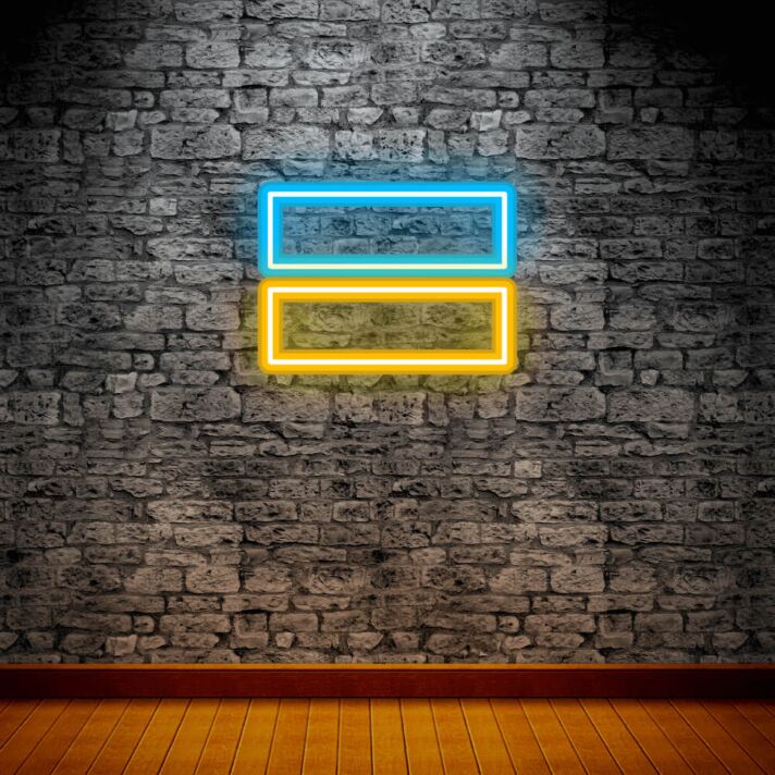 Showcase Patriotic Elegance in Your Home, Office, or Event with the Flag Of Ukraine LED Neon Sign.