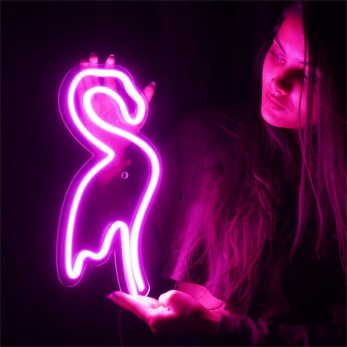 Brighten Up Your Space: Flamingo LED Neon Sign for Bar, Home Décor, and Special Celebrations