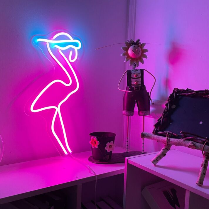 Neon Flamingo LED Neonschild Wanddekoration