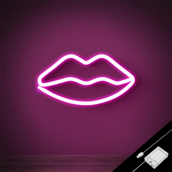 Lippen LED-Neonschild für Bar und Wohnzimmer