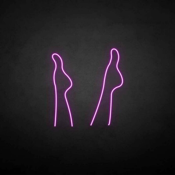 Beine mit High Heels LED-Neonschild für Bar Club