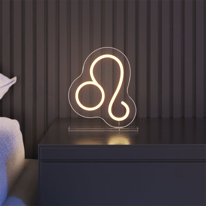 Brighten Up Your Space: Leo LED Neon Sign for Home, Office, Bar, and Event Decorations