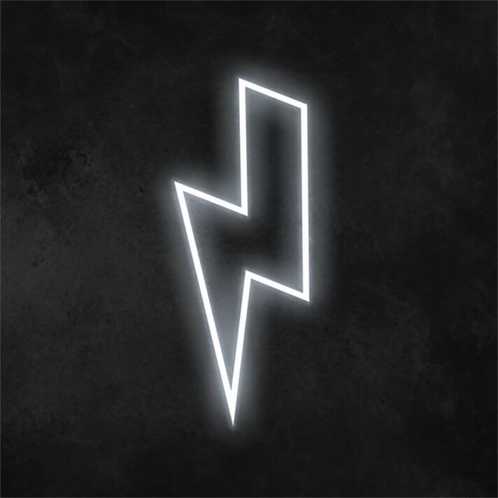 Brighten Up Your Space: Versatile Lightning Bolt LED Neon Sign for Home, Office, Bar, and Event Decorations.