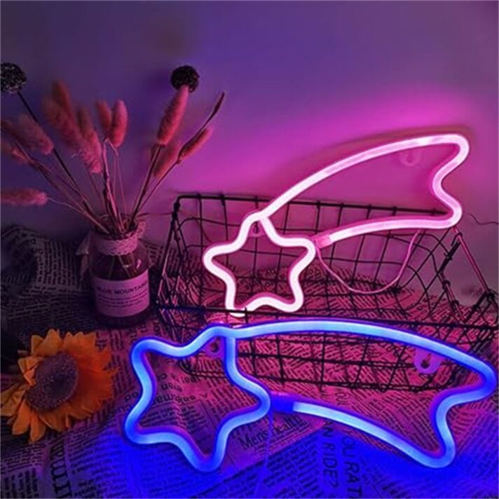 Sternschnuppe LED-Neonschild Wohnzimmer Schlafzimmer