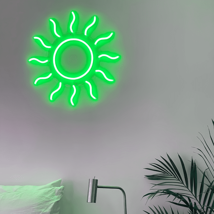 Sonne Symbol LED-Neonschild für Wohnzimmer oder Schlafzimmer