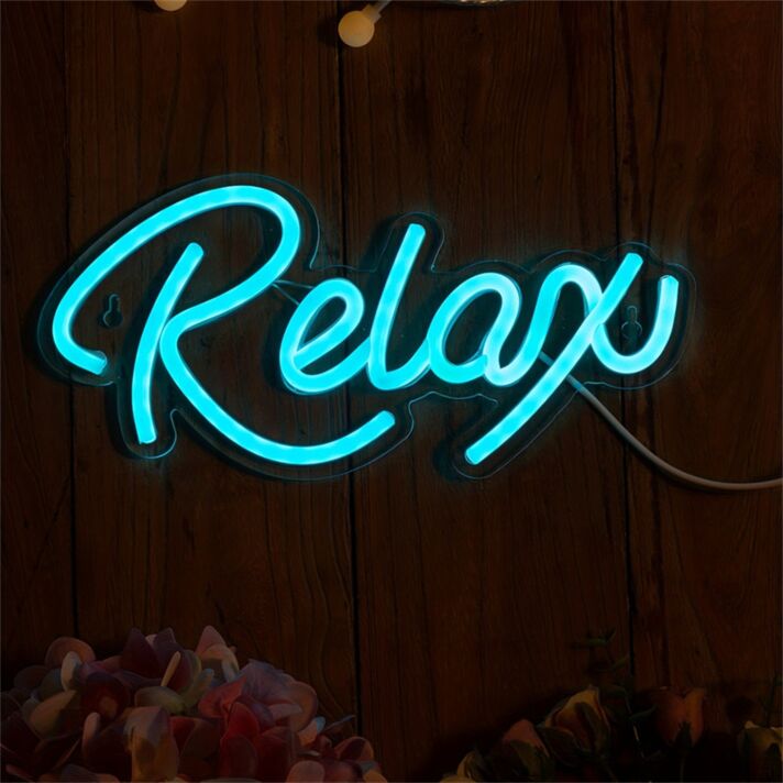 Relax LED-Neonschild Wohnzimmer Schlafzimmer