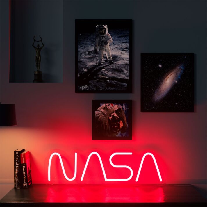 NASA LED-Neonschild Wohnzimmer Arbeitszimmer