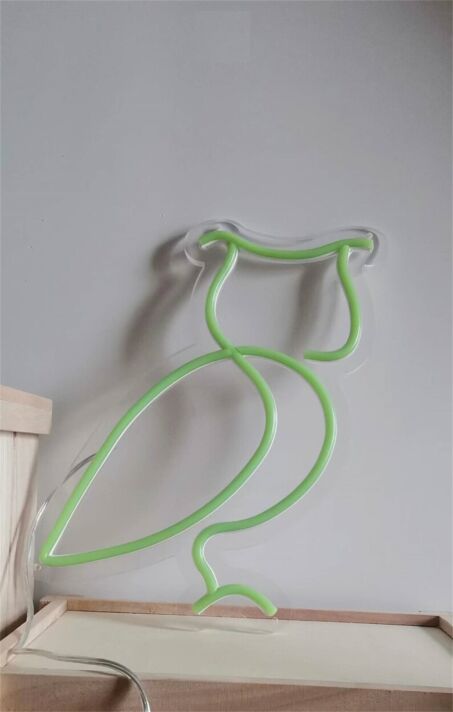 Eule LED-Neonschild Wohnzimmer Kinderzimmer